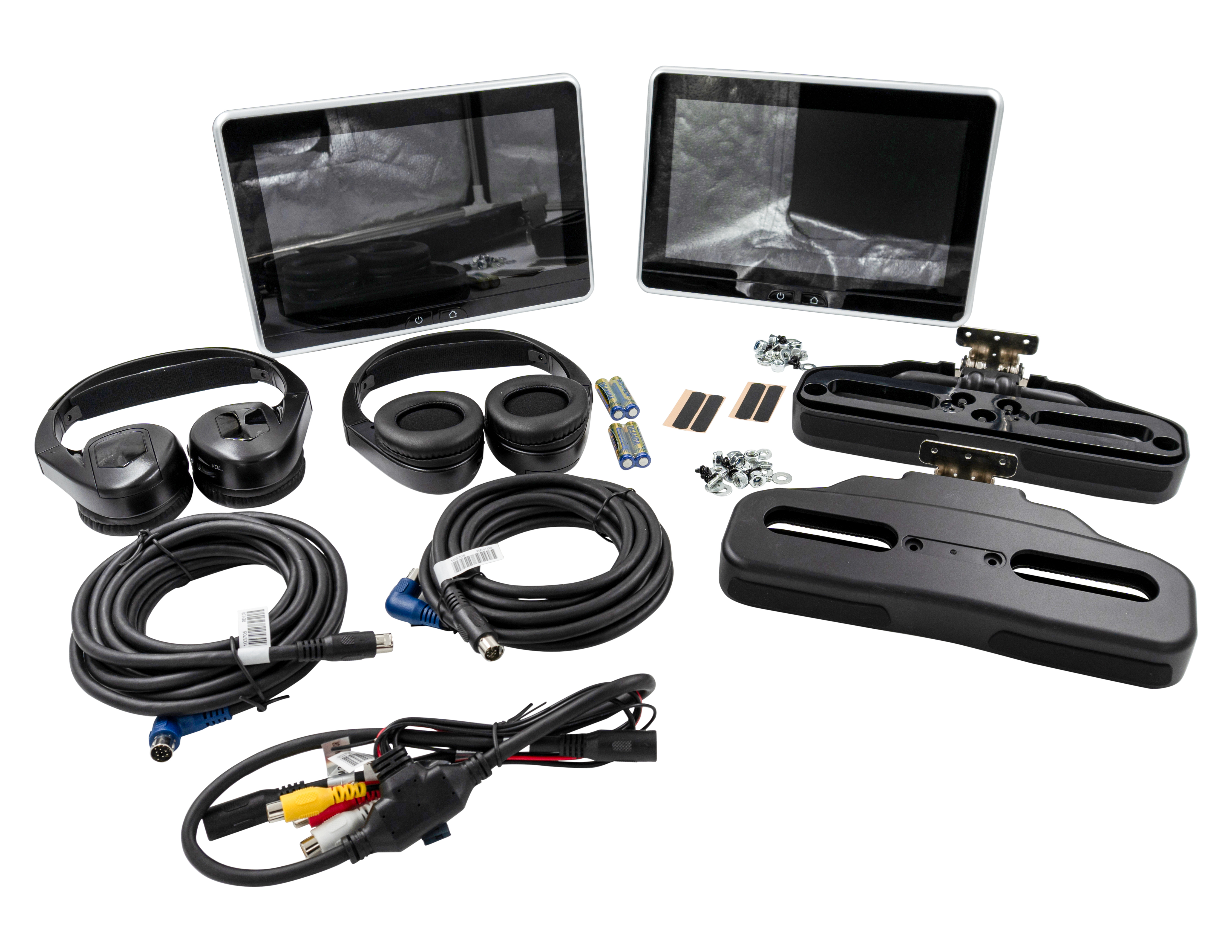 AMAVXSB10UHD2 - Dual 10.1" Seat-Back Entertainment System Dual Android, Single DVD, HDMI, SD, USB, and Touch Screen Interface