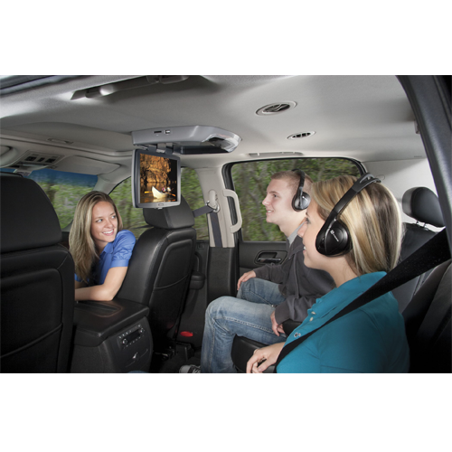VOD129 - 12.1 inch widescreen LCD backlit monitor / DVD player with built-in dome lights